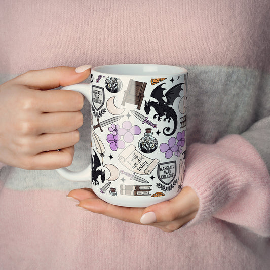 Fourth Wing Fantasy Mug - MagicMerchEmporium