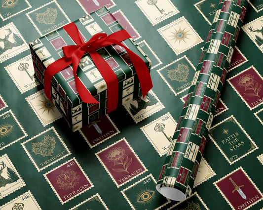 Terrasen holiday gift Wrapping Paper - MagicMerchEmporium