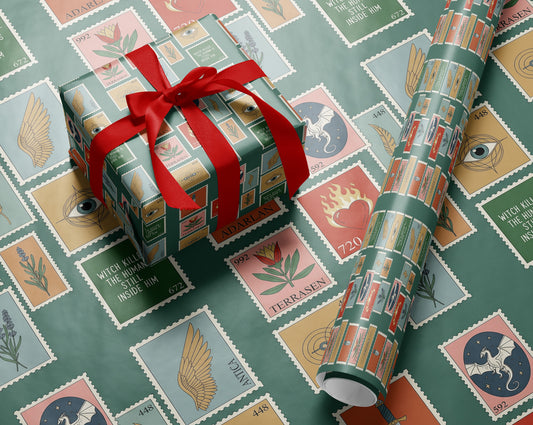 Terrasen Stamp Wrapping Paper - MagicMerchEmporium