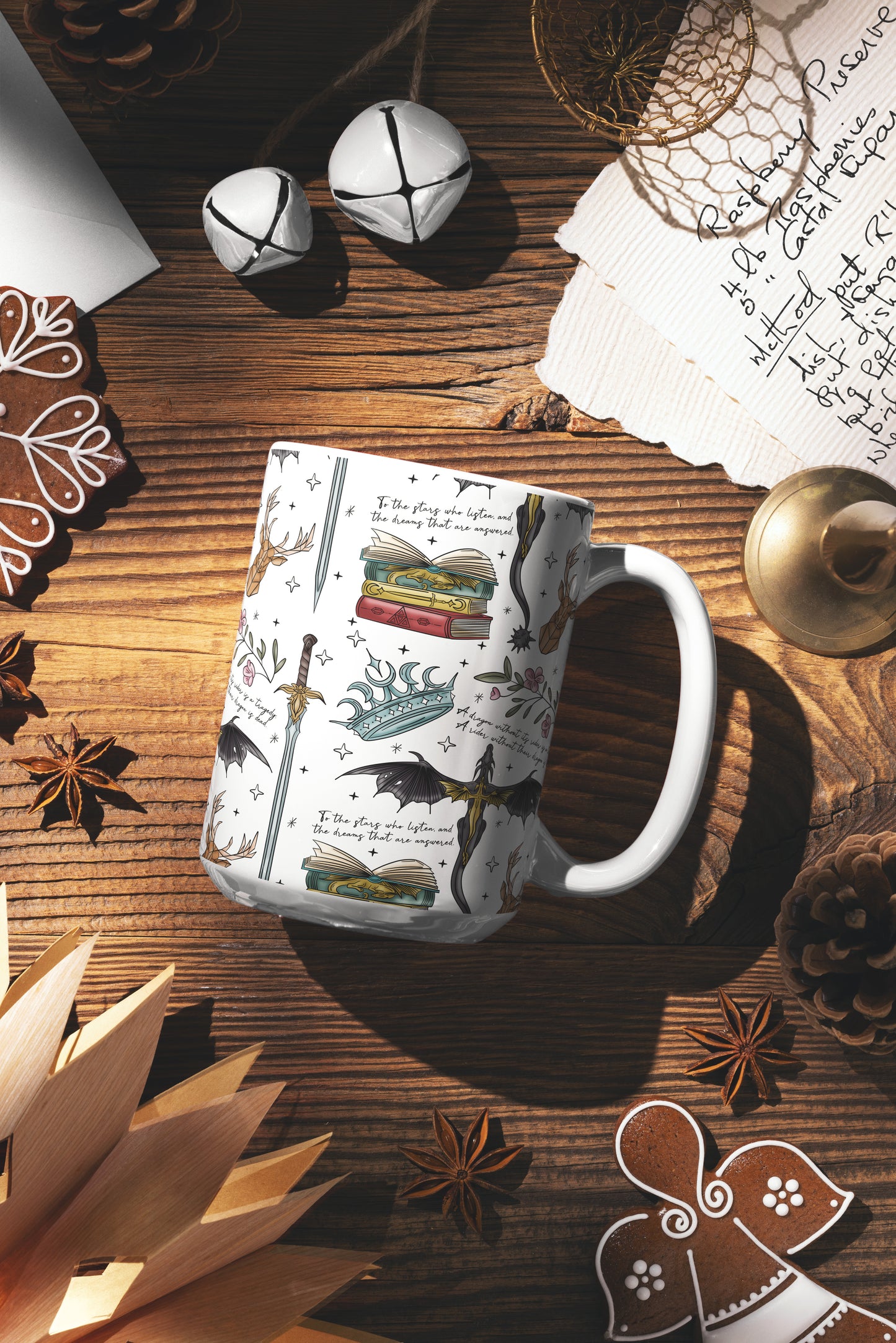 📖 Fantasy Bookish Mug | Fourth Wing | ACOTAR | TOG | Book Lover's Dream