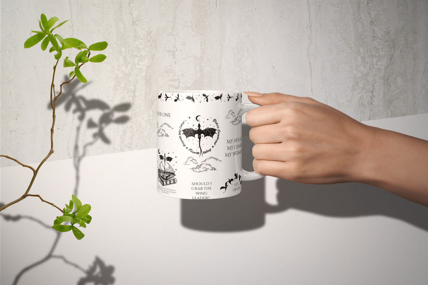 🐉 Fourth Wing Inspired Mug | Fantasy Dragon Romantasy Cup