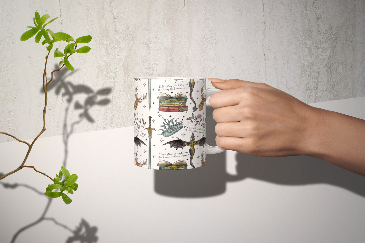 📖 Fantasy Bookish Mug | Fourth Wing | ACOTAR | TOG | Book Lover's Dream