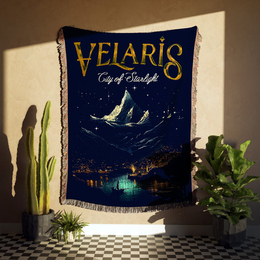 City of Starlight Woven Throw Blanket