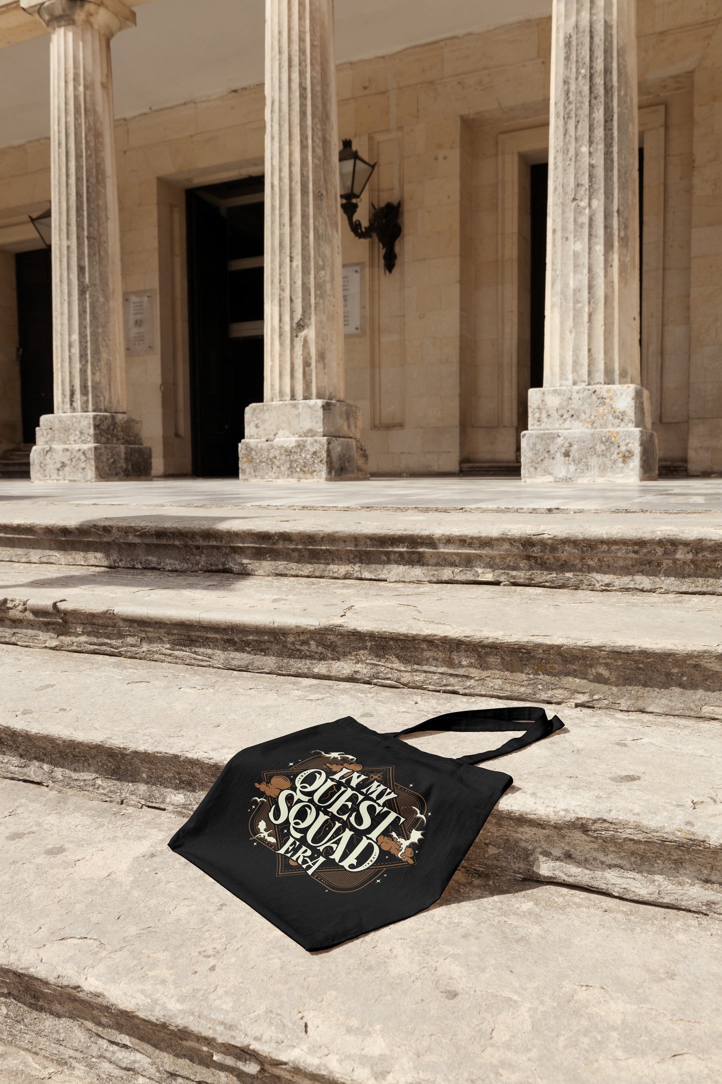“In My Quest Squad Era” Tote Bag