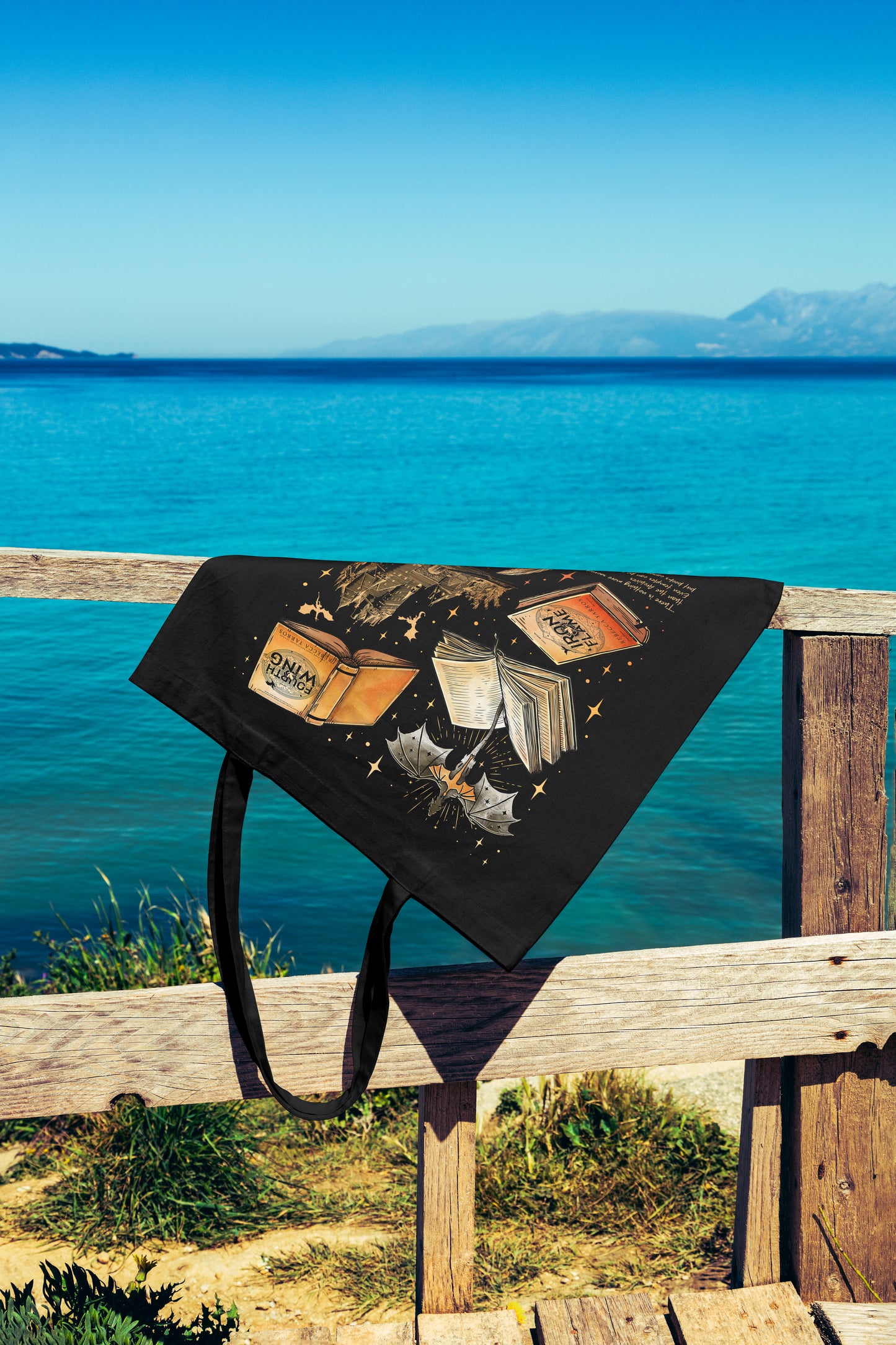 🌟 Empyrean Series Book Art Tote – For the Fierce Fantasy Reader