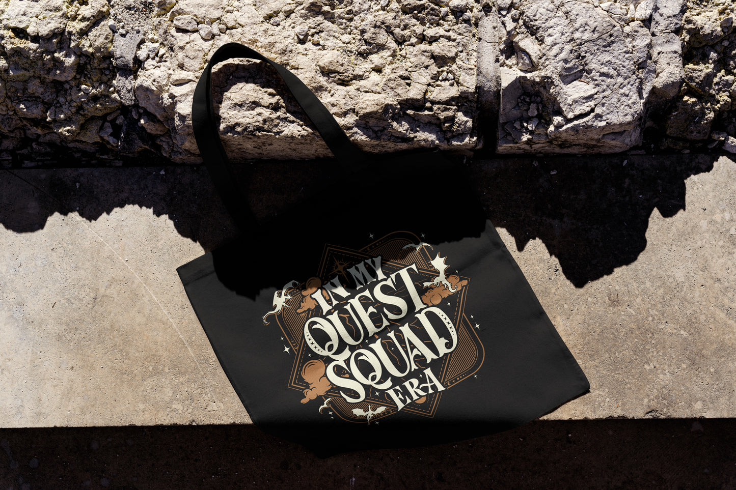 “In My Quest Squad Era” Tote Bag