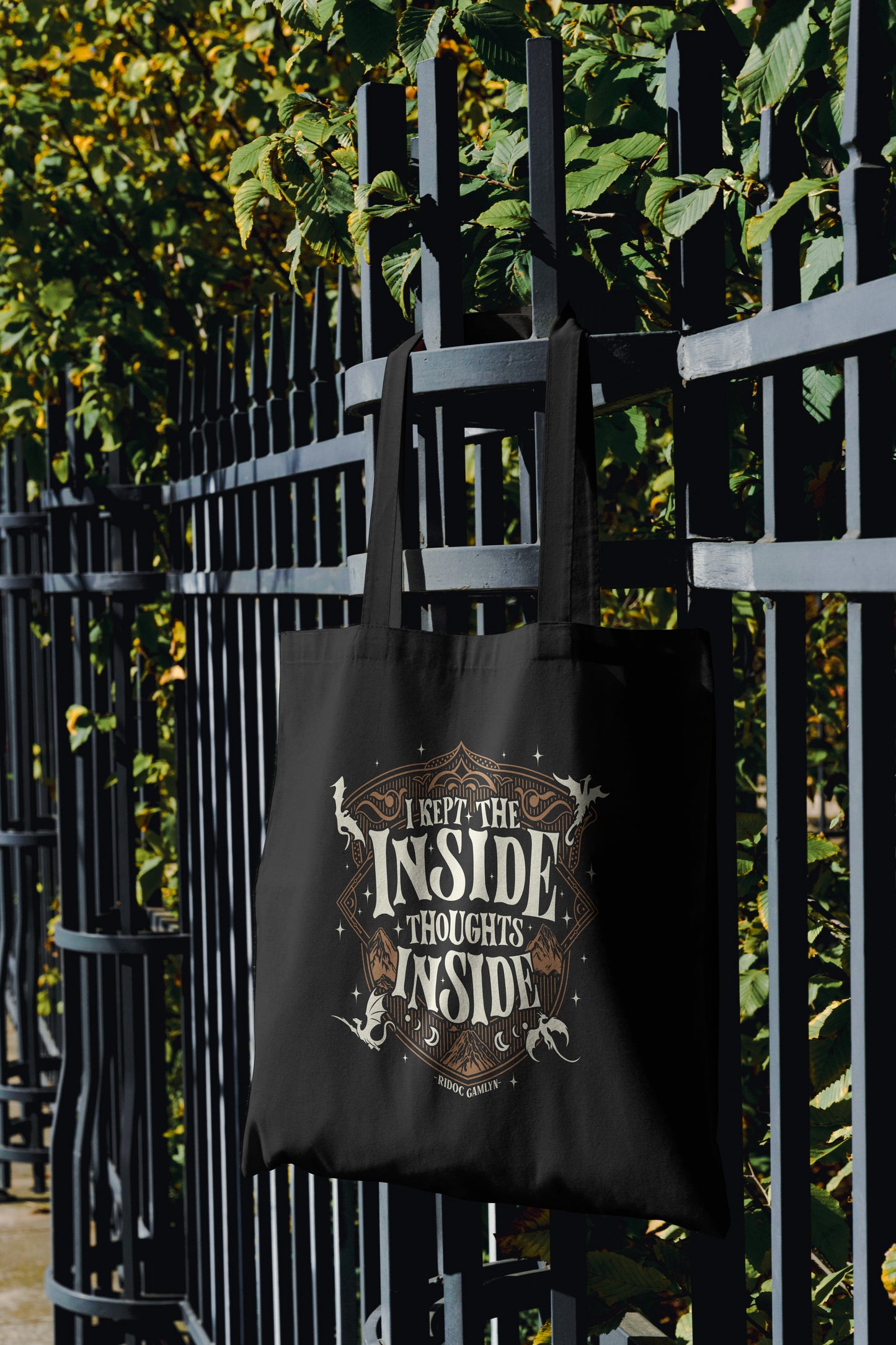 “I Kept the Inside Thoughts Inside” Tote Bag