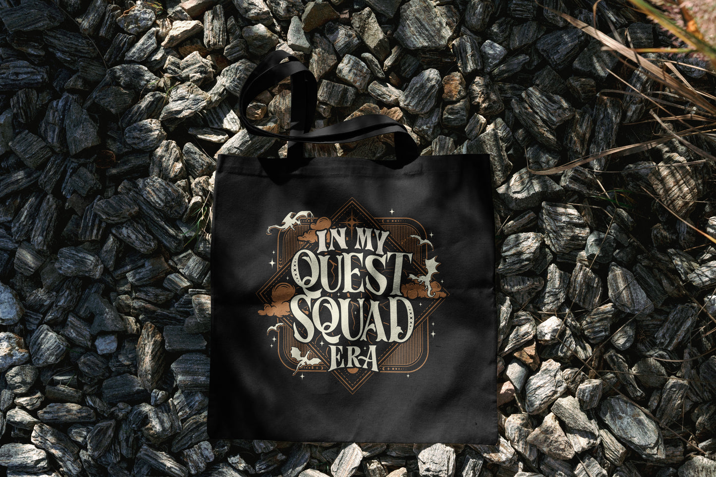 “In My Quest Squad Era” Tote Bag