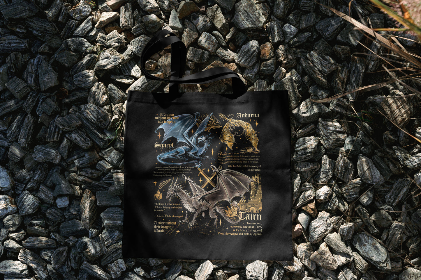 π₯ Dragon Legends Tote β Tairn, Andarna & Sgaeyl Edition