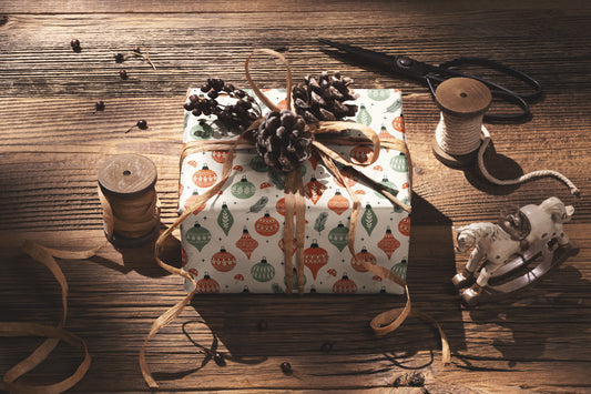 Retro Holiday Wrapping Paper