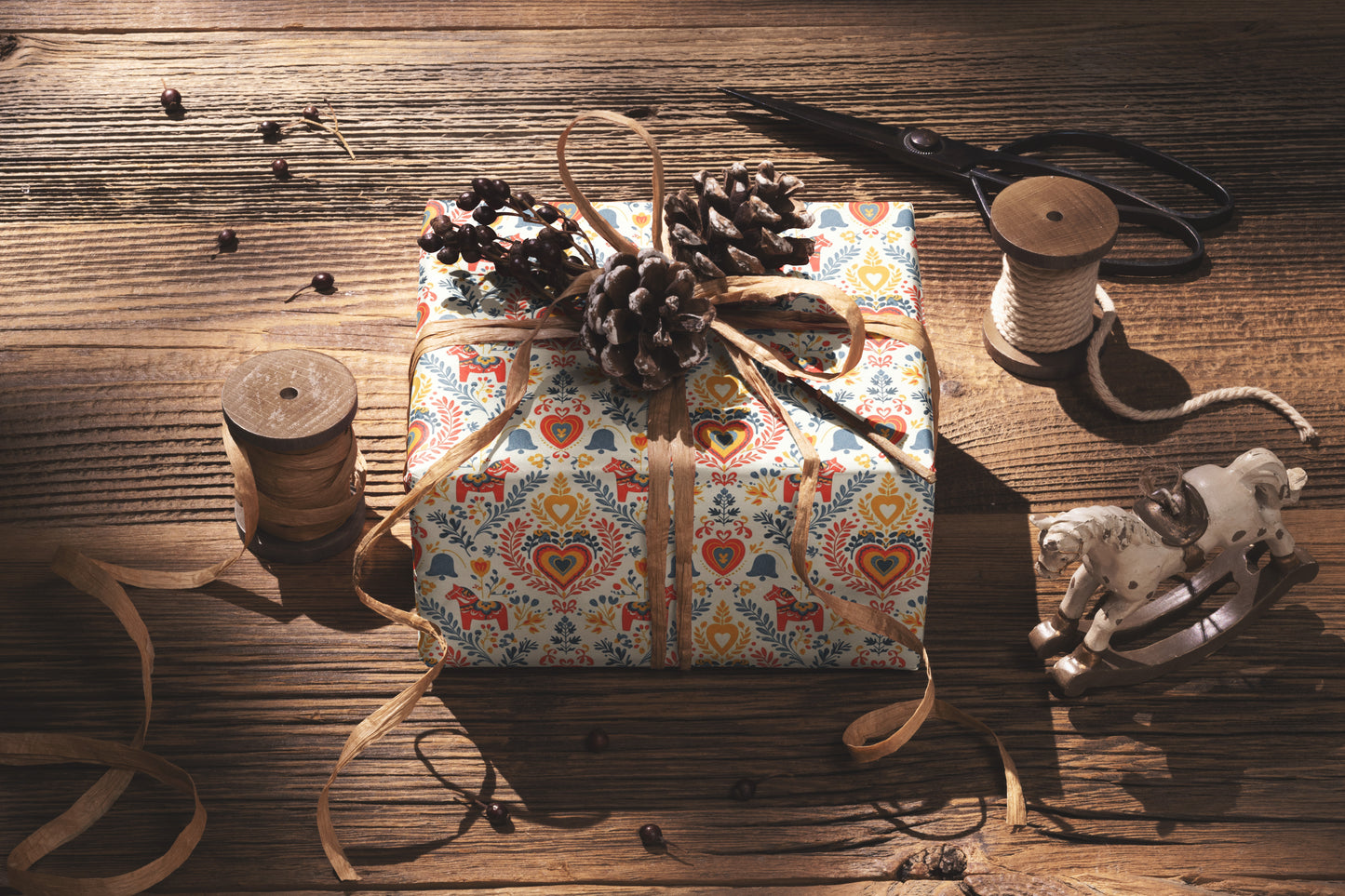 Dala Horse Wrapping Paper