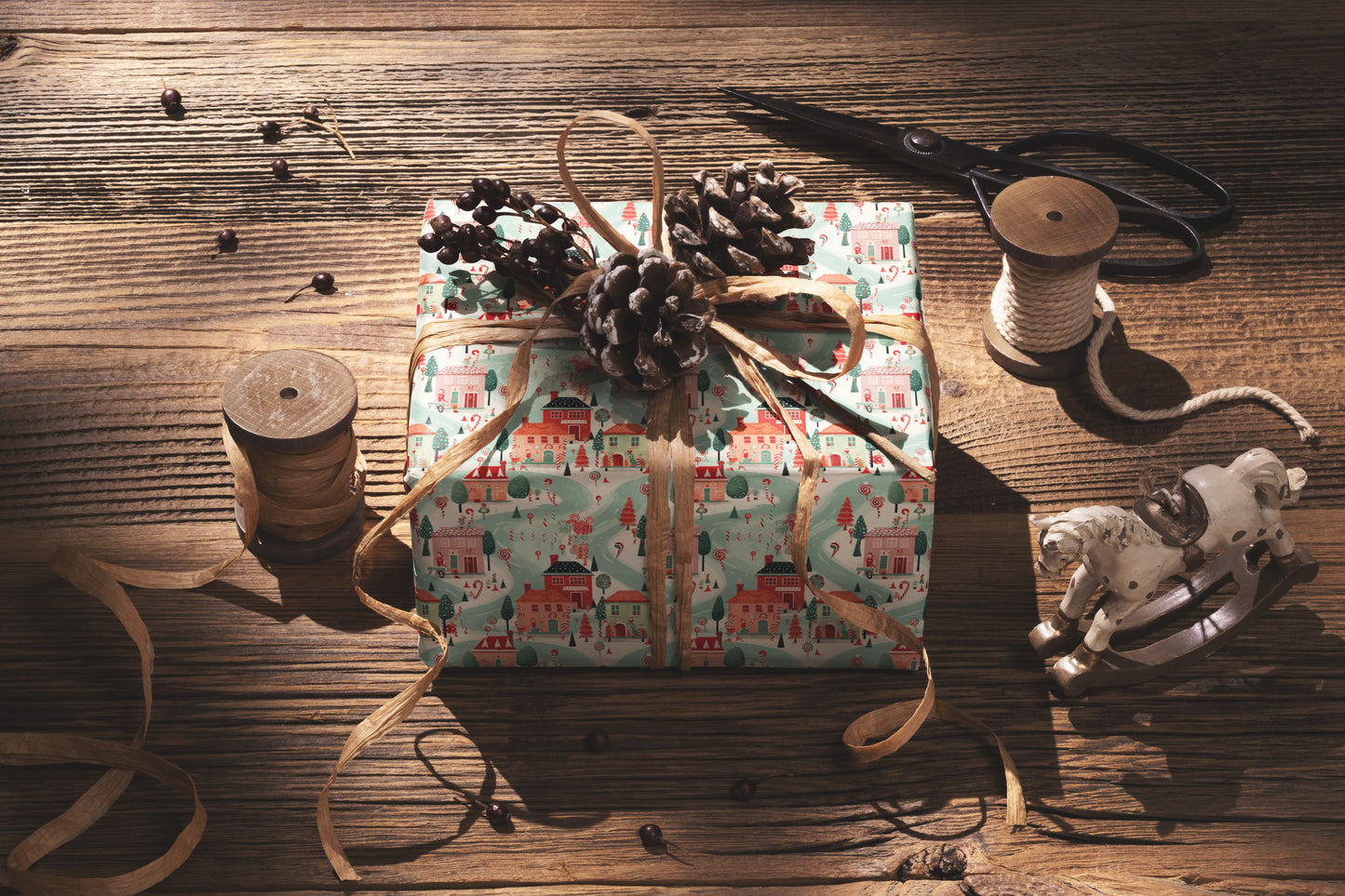 Candy Cane Lane Wrapping Paper