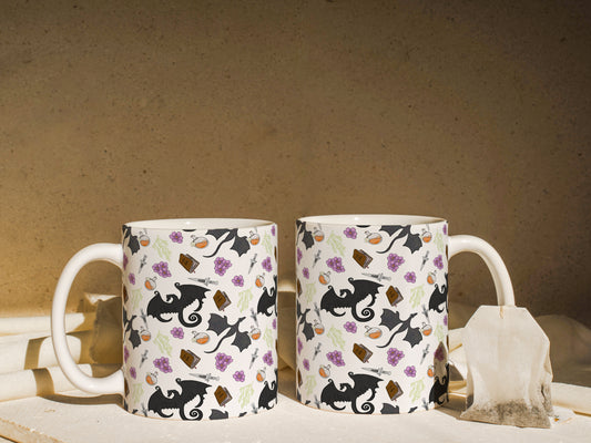 Fourth Wing Inspired Dragon Mug - MagicMerchEmporium