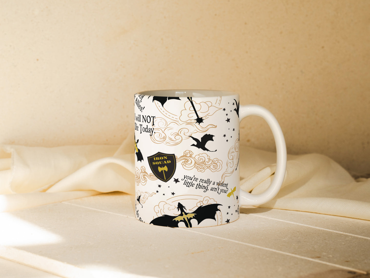 ๐ Fourth Wing Basgiath Mug | Fantasy Bookish Gift for Readers