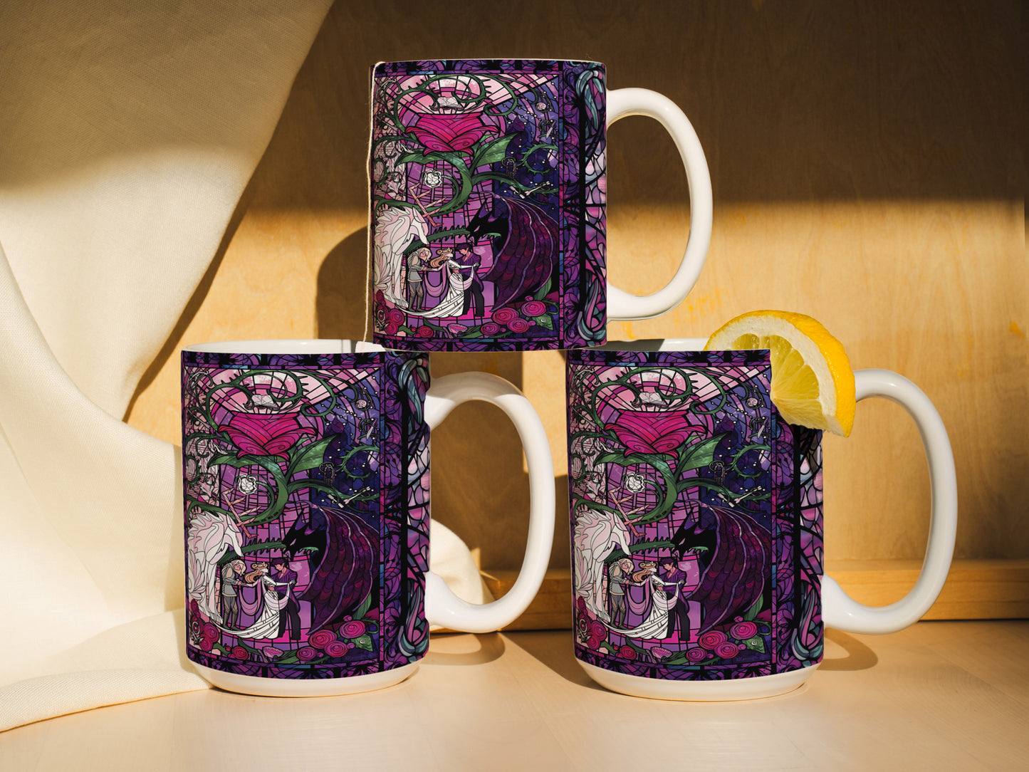 Stained Glass Feyre & Rhysand Mug