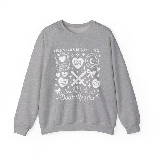 An Absolutely Feral Book Reader Sweatshirt