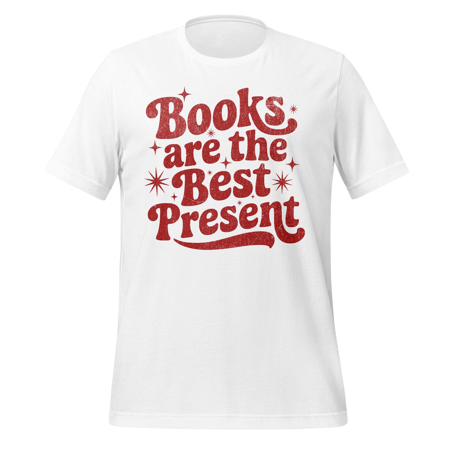 Books are the Best Present on White T-shirt