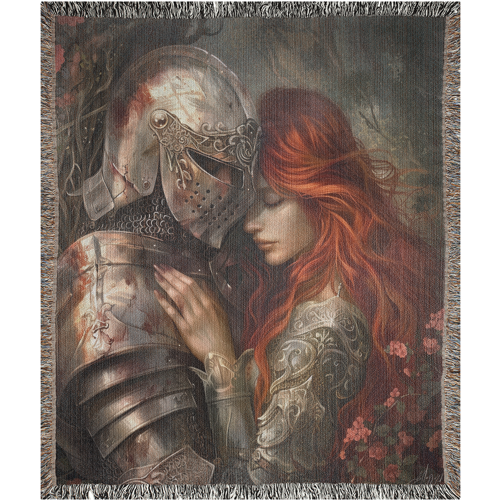 Dark Romance Woven Throw Blanket