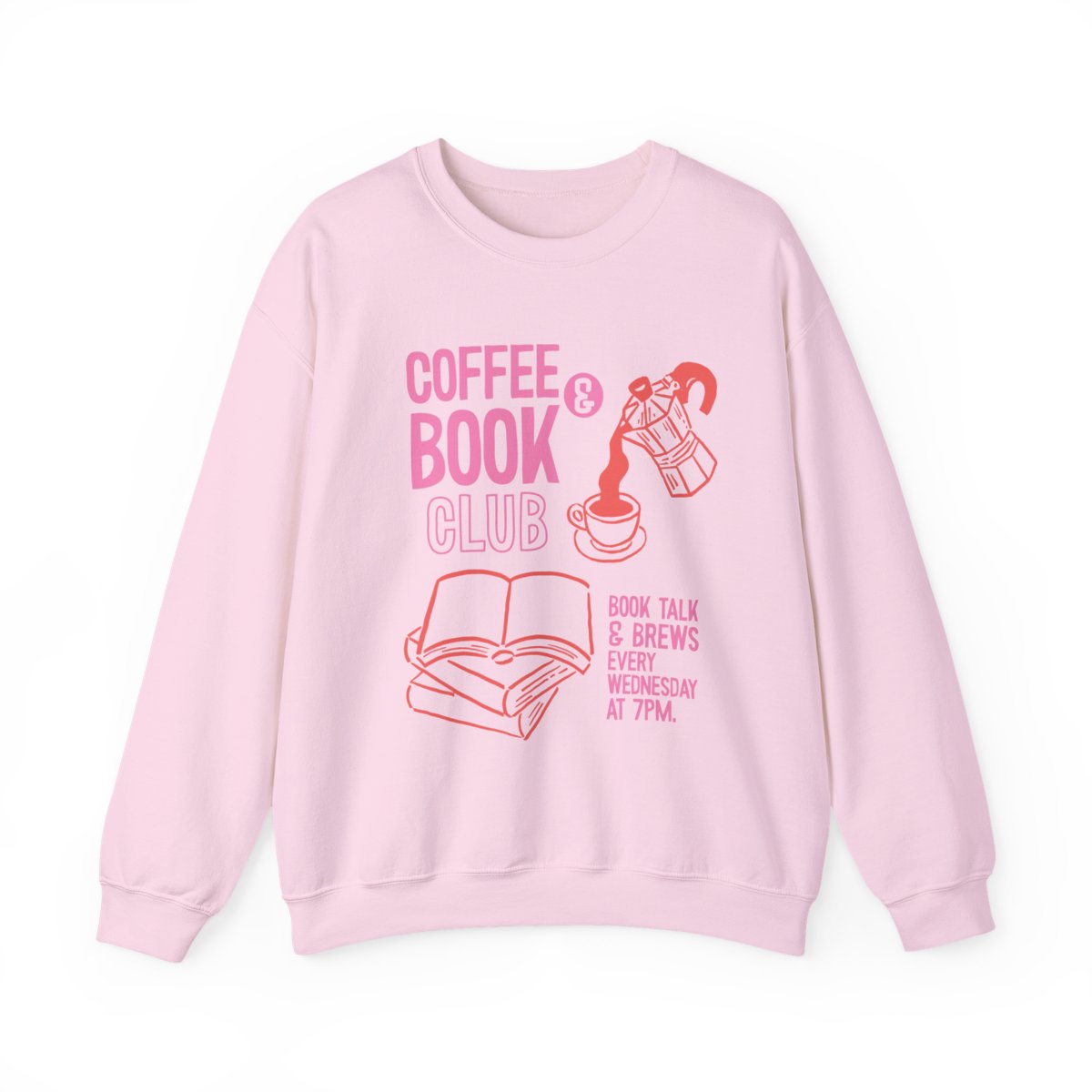Coffee & Book Club Sweatshirt for Cozy Reading Sessions