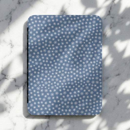 Stylish Blue Flower Pattern Design Notebook