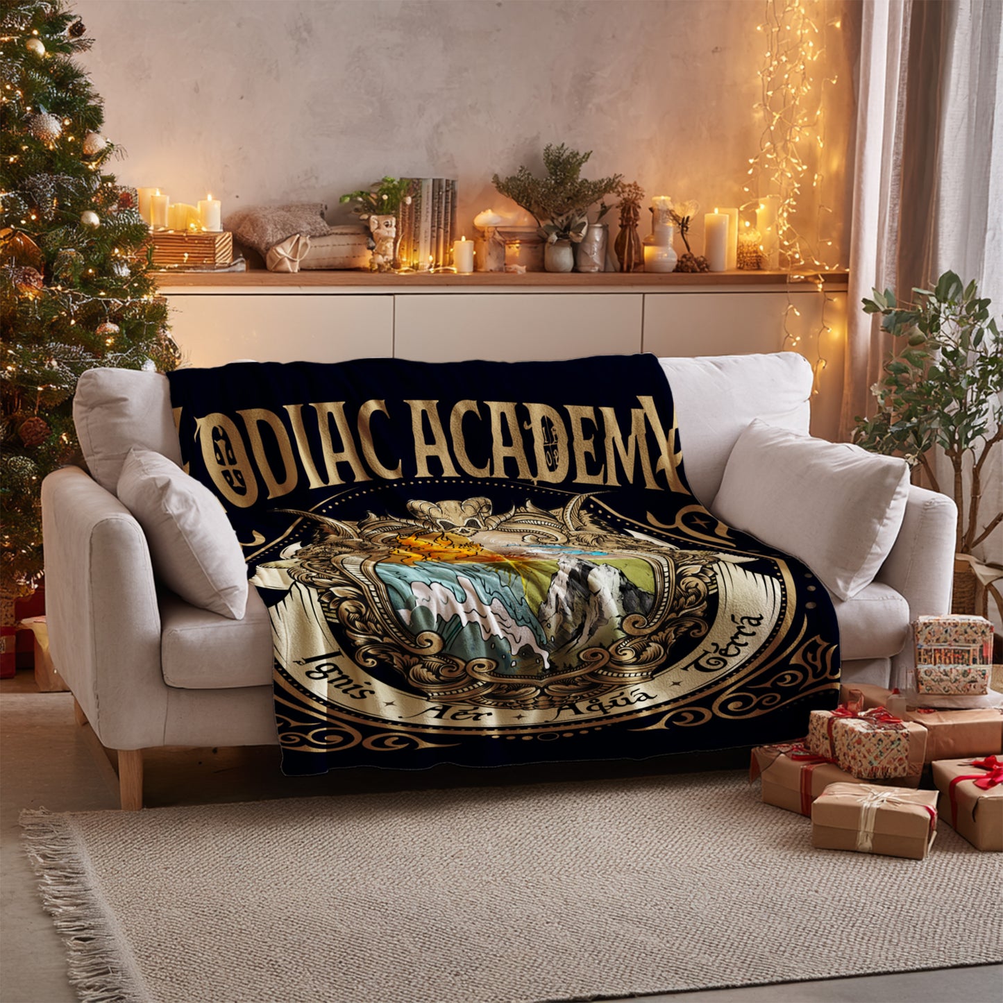 Zodiac Academy design throw blanket for cozy winter nights