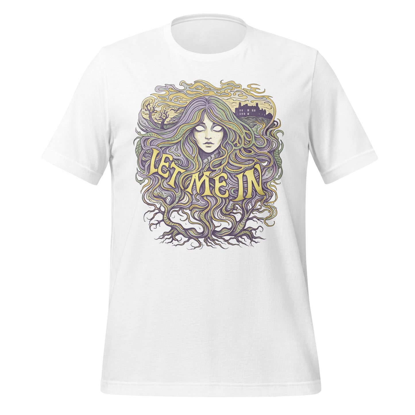 Let Me In Psychedelic Graphic Design T-Shirt