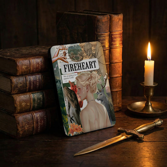 FIREHEART Blonde Woman Fantasy Collage Quote product type