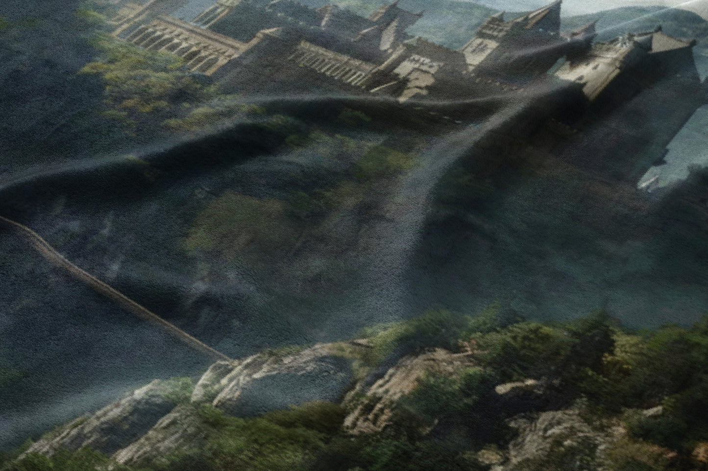 Stunning Castle in Mystical Landscape Decor Product