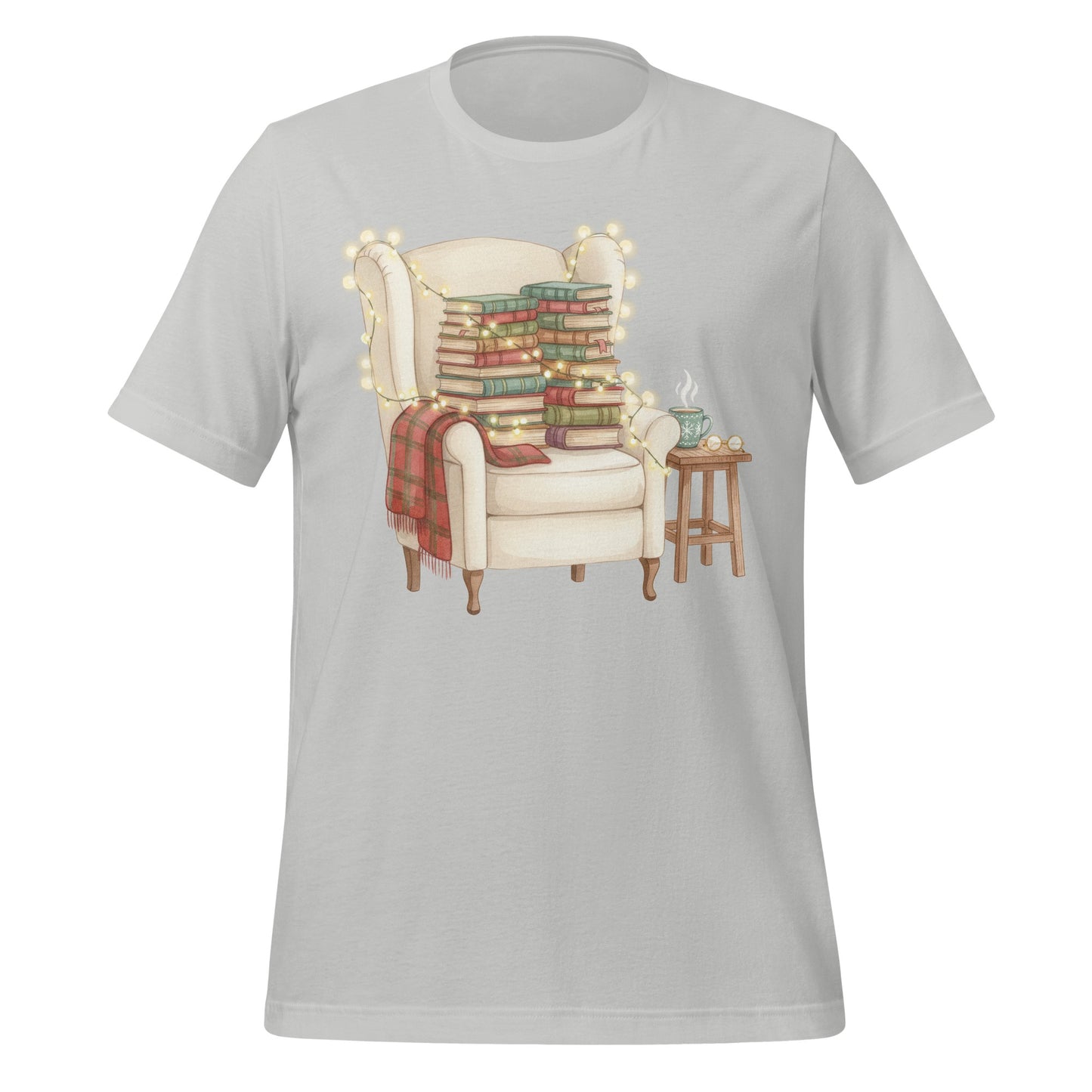Cozy Reading Chair and Book Stack Tee