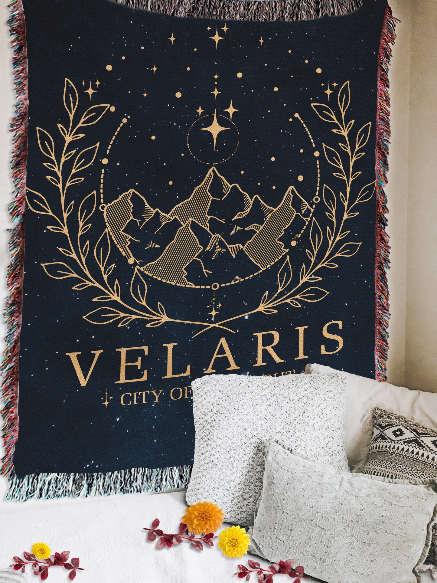 Velaris "Comfort for Dreamers" Woven Throw Blanket