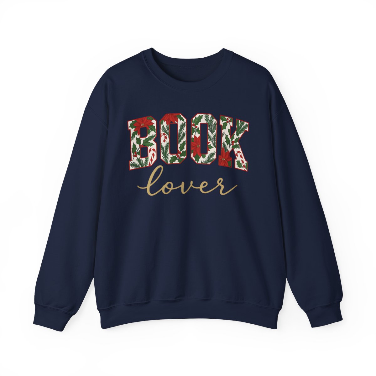 Book Lover Floral Pattern Cozy Pullover
