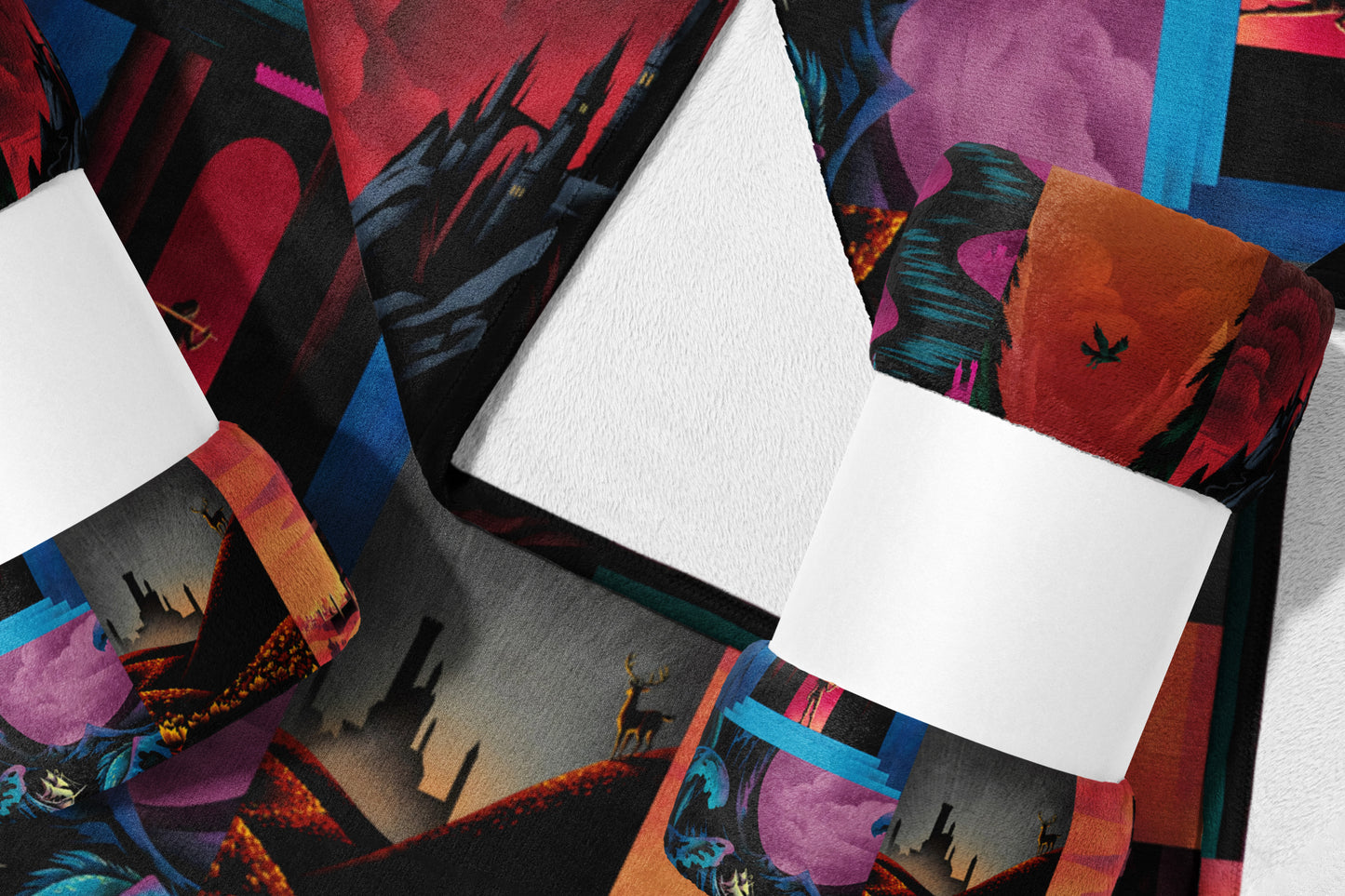 Colorful Scenic Imagery Gift Wrap Rolls