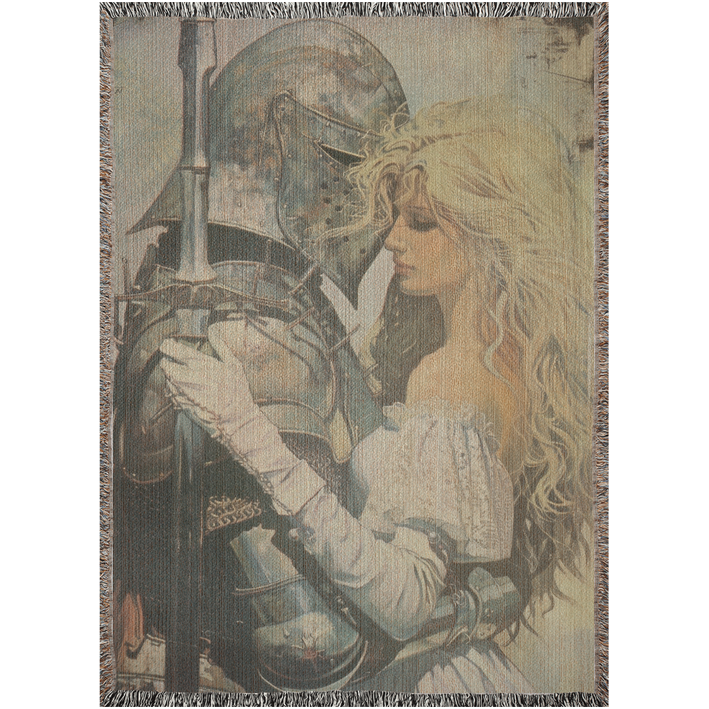 ⚔️ Medieval Love Woven Tapestry Blanket
