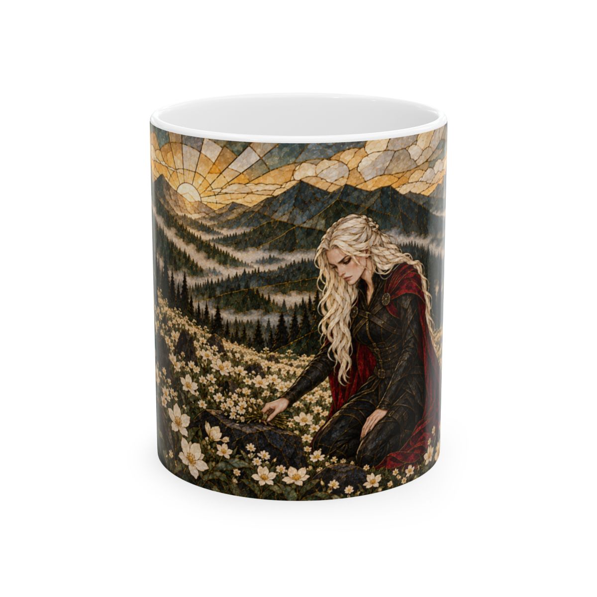 White mug, front