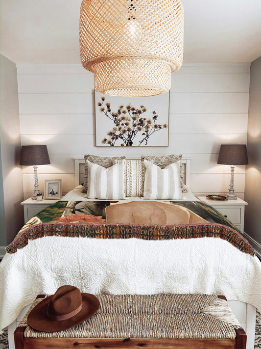 "Fireheart" Woven Throw Blanket - MagicMerchEmporium