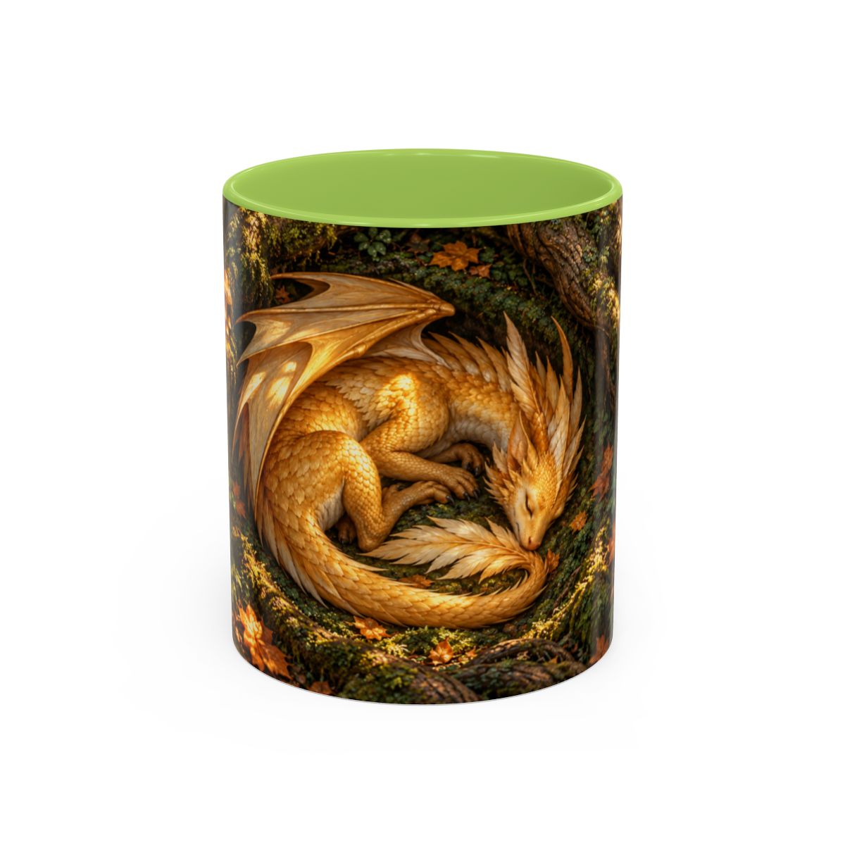 Light Green mug, front