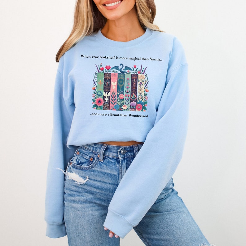 Magical Bookshelf Fantasy Sweatshirt