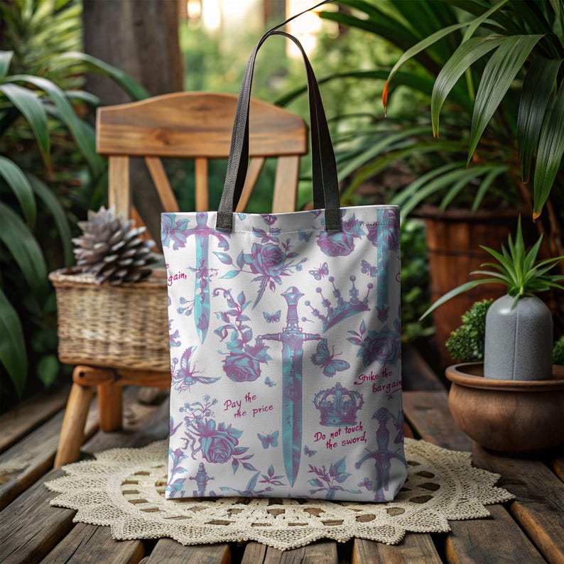 Quicksilver French Toile Tote Bag - MagicMerchEmporium