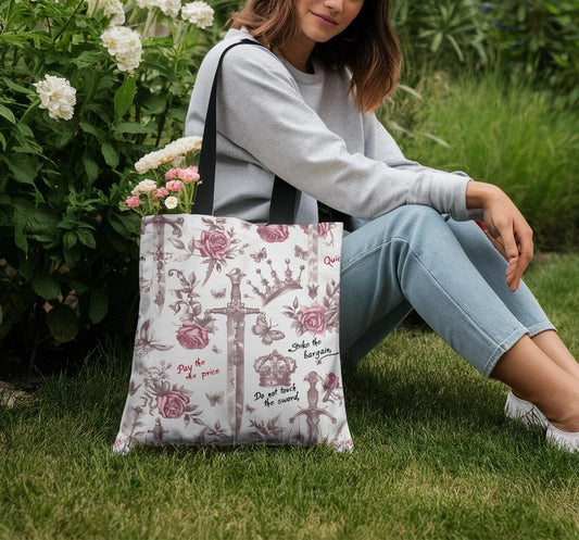 Quicksilver French Toile Tote Bag - MagicMerchEmporium