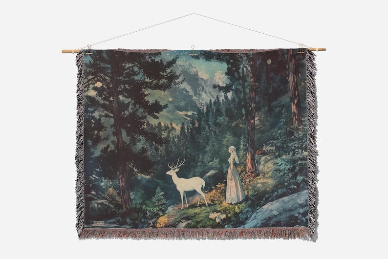 Celaena Sardothien Stag Horizontal Woven Throw Blanket