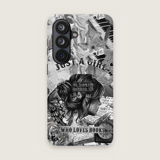 Just A Girl Who Loves Books Phone Case on Samsung Galaxy S26