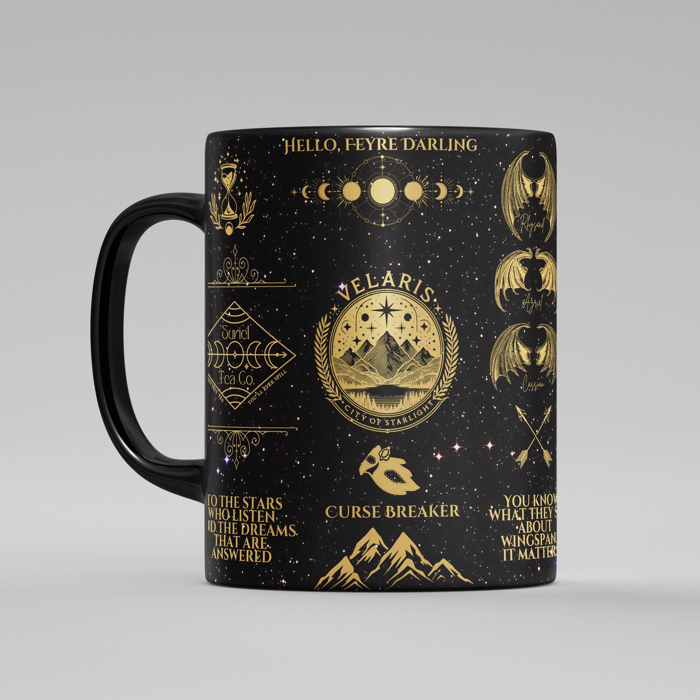 Black ACOTAR Night Court Mug