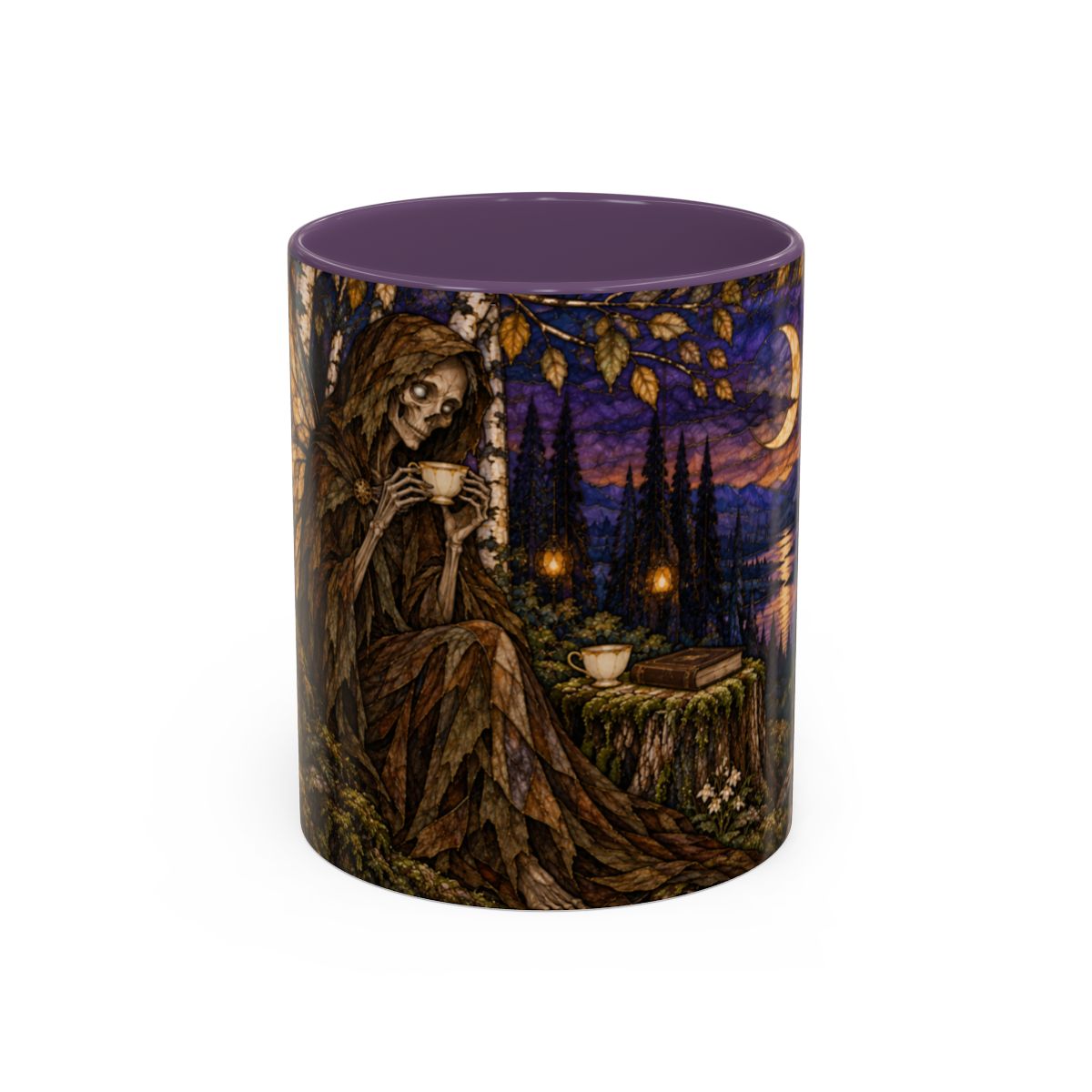 Purple mug, front