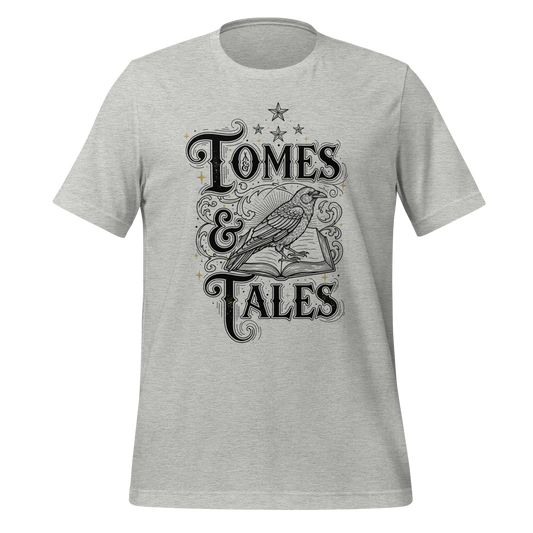 Tomes Tales Crow Tee - MagicMerchEmporium