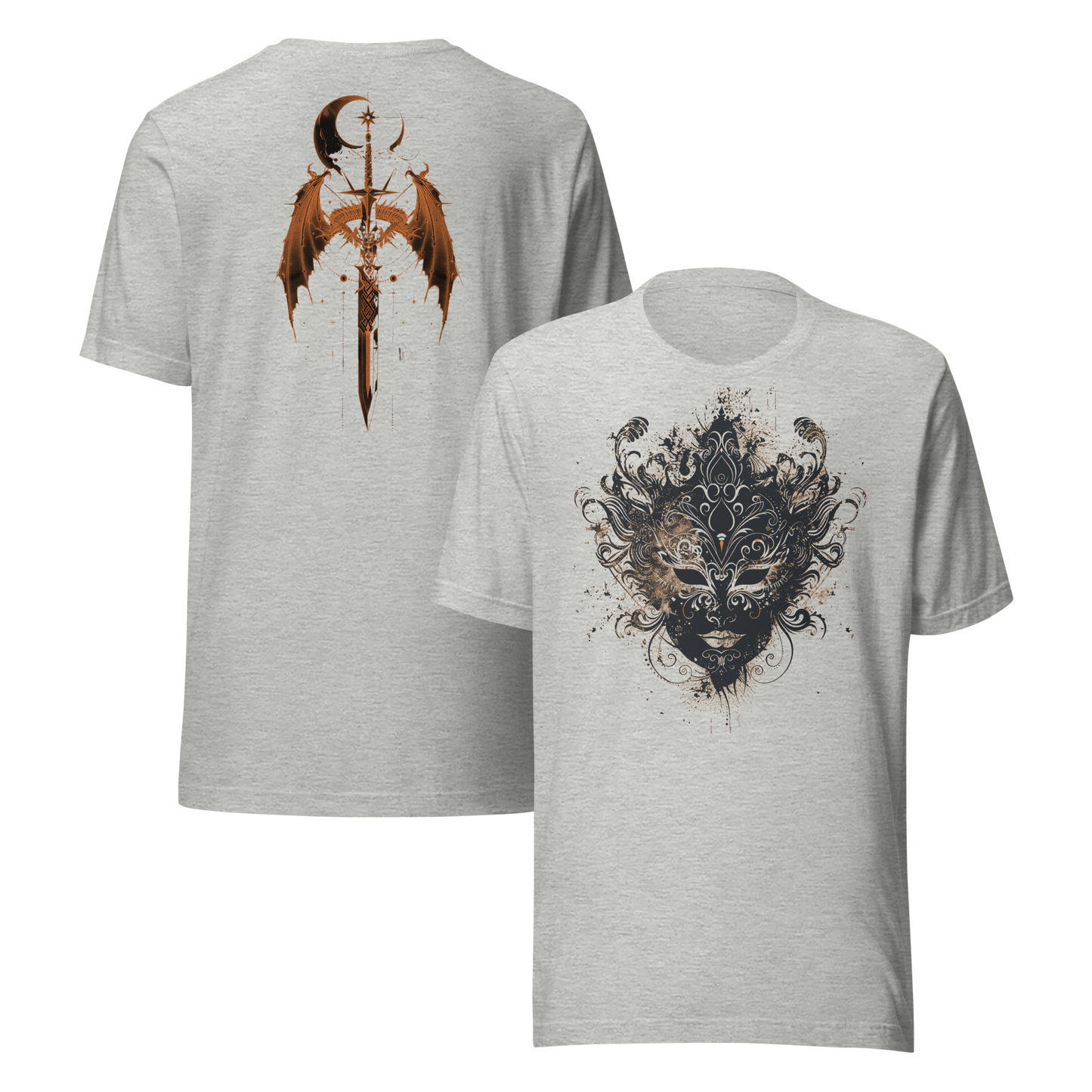 Nesta Archeron: Valkyrie Mask and Sword Tee