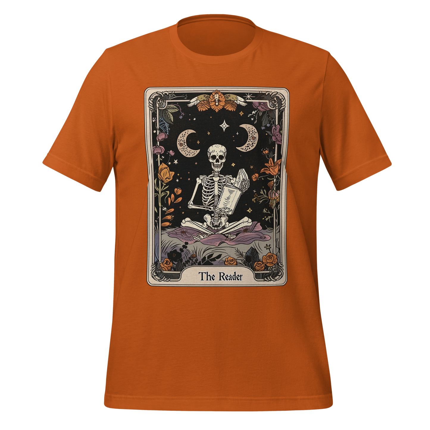 The Reader – Tarot Card Skeleton Tee