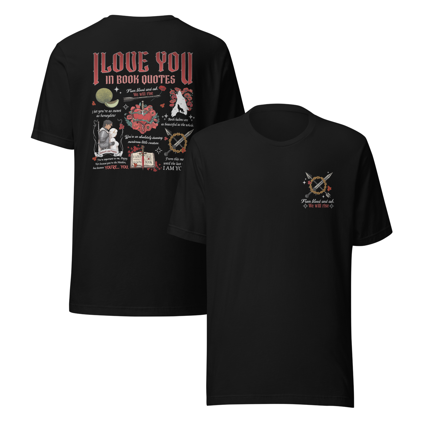 Casteel & Poppy Love Quote Tee - MagicMerchEmporium