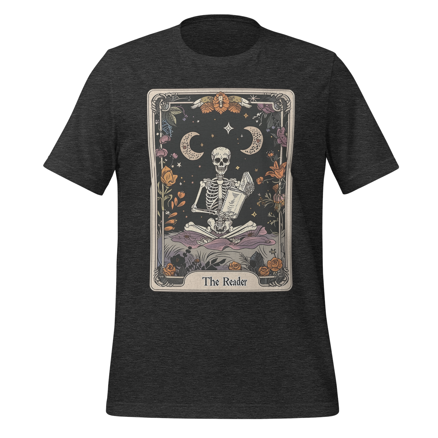 The Reader – Tarot Card Skeleton Tee