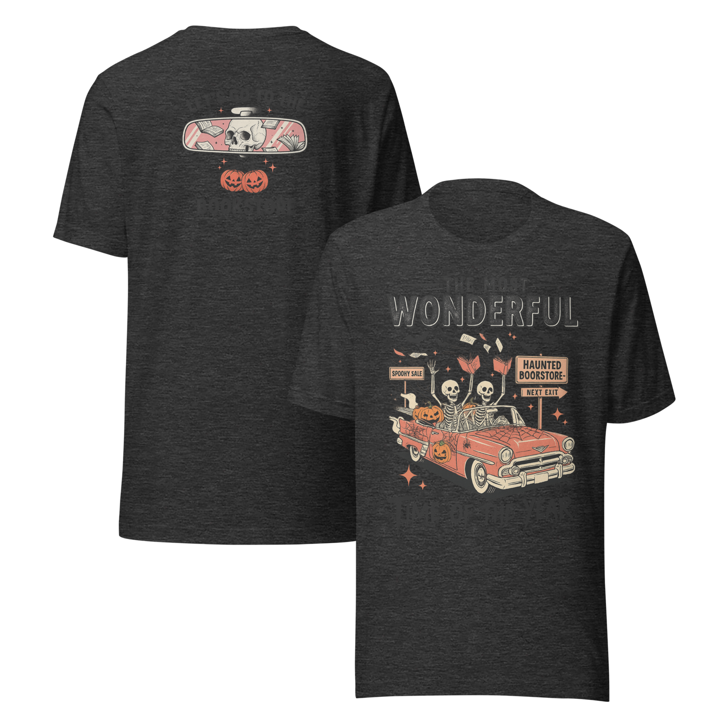 Bookish Haunted Bookstore Tee - MagicMerchEmporium