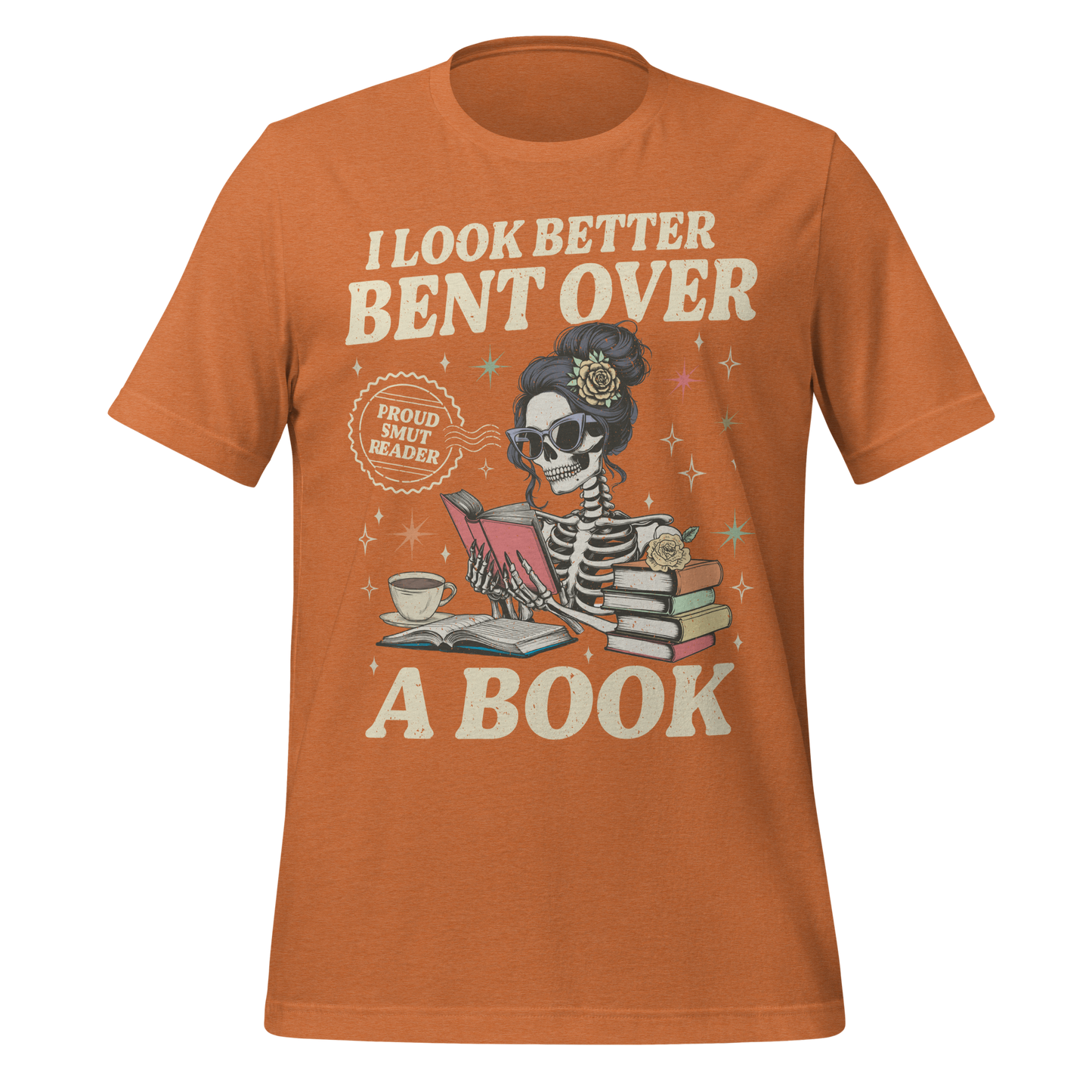 Smut Reader Skeleton Tee - MagicMerchEmporium